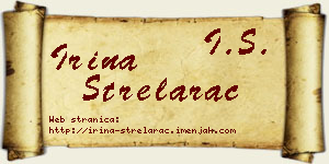 Irina Strelarac vizit kartica